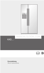 Bosch KAD Series Instructions abrégées