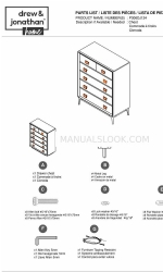 drew & jonathan Home P306DJ124 Instrucciones de montaje