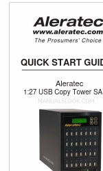 Aleratec 1:27 USB Copy Tower SA Manuale di avvio rapido