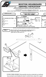 Atlantic Furniture Boston Headboard Montagehandleiding