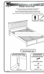 Atlantic Furniture BROOKLYN BED Montage-instructies