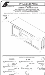 Atlantic Furniture H-7314X Montaj Talimatları Kılavuzu