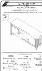 Atlantic Furniture H-7314X Montaj Talimatları Kılavuzu