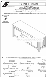 Atlantic Furniture H-7315X Montageanleitung Handbuch