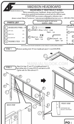 Atlantic Furniture Madison Instruções de montagem