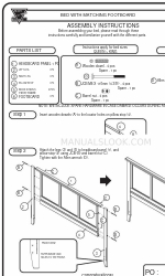 Atlantic Furniture Madison Bed with Matching FootBoard Instrucciones de montaje