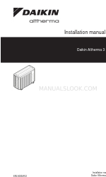 Daikin Altherma 3 R F Manual de instalação