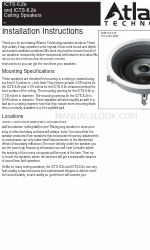 Atlantic Technology ICTS-6.2e Instruções de instalação