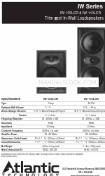 Atlantic Technology IW Series Manual de instruções