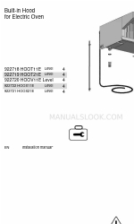 Electrolux HOOV11E Manual de instalación