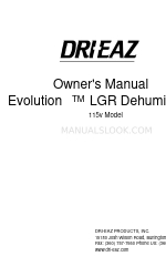 Dri-Eaz Evolution Manuale d'uso