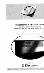 Electrolux ICON E30DD75ESS Panduan Petunjuk Instalasi