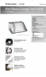 Electrolux Icon E368WV60ES Specification Sheet