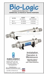 Atlantic Ultraviolet Bio-Logic BIO 1.5 Installation Operation & Maintenance