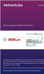 Bosch KUL15AFF0 Istruzioni per l'installazione