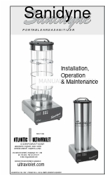 Atlantic Ultraviolet Sanidyne Instalación Funcionamiento y mantenimiento