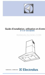 Electrolux RH30WC55GS (French) Manual D’installation, Utilisation Et D’entretien