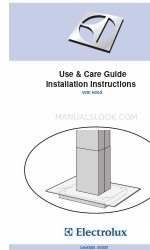 Electrolux Vent Hood Gebrauchs- und Pflegeanleitung Installationsanleitung