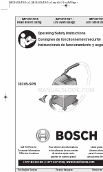 Bosch 3931B-SPB Operating/Safety Instructions Manual