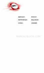 Bosch 4292880 Instruction Manual