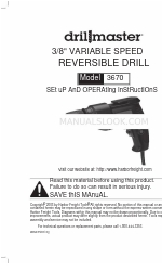 Drill Master 3670 Руководство по настройке и эксплуатации