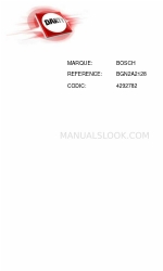 Bosch BGB1 Series Instruction Manual