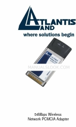 Atlantis Land 54Mbps Wireless Network PCMCIA Adapter Quick Start Manual