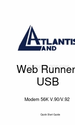 Atlantis Land WEB RUNNER 56K V.90/V.92 Manuale di avvio rapido