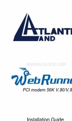 Atlantis Land WEB RUNNER 56K V.90/V.92 Manuale di installazione