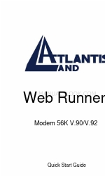 Atlantis Land Web Runner 56K V.90/V.92 A01-PE1 Manual de início rápido