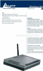 Atlantis Land ADSL 2+ A02-RA241-W54 Specification Sheet