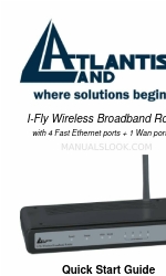 Atlantis Land I-Fly Wireless Broadband Router A02-WR-54G Quick Start Manual