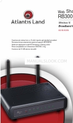 Atlantis Land WebShare RB300 Wireless N Broadband Router A02-RB-W300N (Inglês) Especificações técnicas