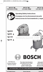 Bosch VAC090A 작동/안전 지침 매뉴얼