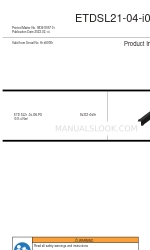 Atlas Copco ETDSL21-04-i06-PS Product Instructions