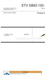 Atlas Copco ETV SB63-100-13-W Istruzioni per il prodotto