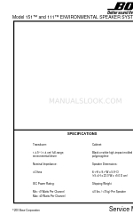 Bose 151 Service Manual