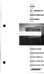 Bose 301 Series III Manuale d'uso