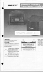 Bose Acoustimass Bass System Owner's Manual