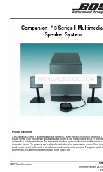 Bose Companion 3 Series II Instrukcja serwisowa