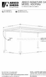 ABSCO SHEDS SIGNATURE ADCPSN3 Manual de instalação