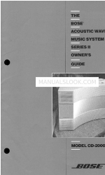 Bose Acoustic Wave Series II Owner's Manual