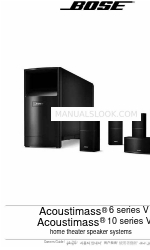 Bose Acoustimass 6 Instrukcja obsługi