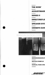 Bose Acoustimass-SE5 II Series Instrukcja obsługi