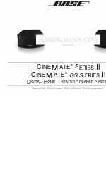 Bose CineMate GS Series II Owner's Manual