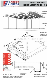 ABSCO SHEDS CPDW50 Manual de montagem e de instruções