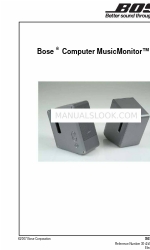 Bose Computer MusicMonitor Manual de serviço