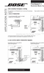 Bose FreeSpace 3 Application Note