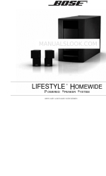 Bose Lifestyle Homewide Manual del usuario