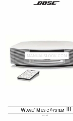 Bose WAVE RADIO III Manuale d'uso